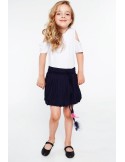 Girls\' skirt with feathers, navy blue NDZ5446 - Online store - Boutique